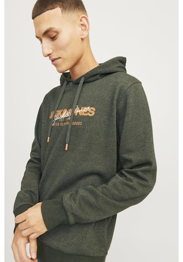Jjalvıs Sweat Hood Haki 12256848 001