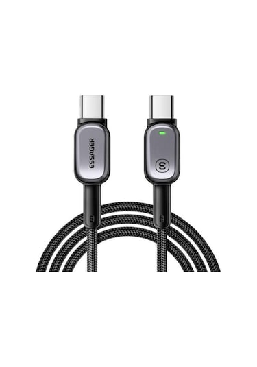 Essager Type-c To Type-c Kablo 2 Metre Pd 100w Hızlı Şarj Ve Data Transfer, Akıllı Akım Ve Pil Korumalı Kablo