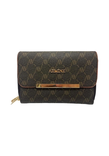 Armine 381 Bayan Çanta Kahverengi Noktalı Kahverengi