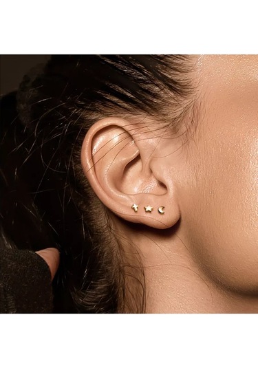 Spikes Titanyum Piercing Labret, Helix, Tragus Ve Kıkırdak Küpe 124169369 Altın