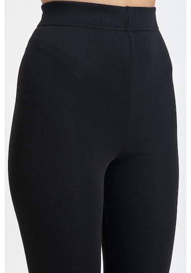 Tampap Kışlık Termal Kadın Tayt 2'li Siyah