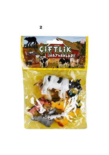 Çiftlik Hayvanları Poşetli Hayvan Oyun Seti