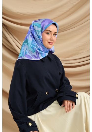 Silk Home Twill İpek Eşarp 11480-79 Bebe Mavi, Lila, Saks, Yeşil, Mor