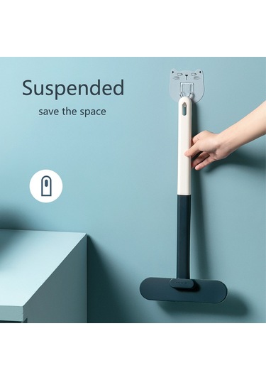 Yaleker Pencere, Koltuk, Halı Temizleme Fırçası - Islak/kuru Çift Kullanım, Çıkarılabilir Sap, Duvar Takılı, Geniş Başlı, Yıkama Kolay Mavi-beyaz