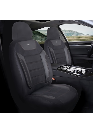Peugeot 208 Araçlara Uyumlu Oto Koltuk Kılıfı Seti - Primier Serisi - Siyah