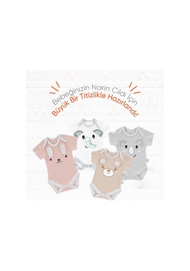 Gezenbebe Hero Bebekler İçin Nakışlı Kısa Kol Body 001