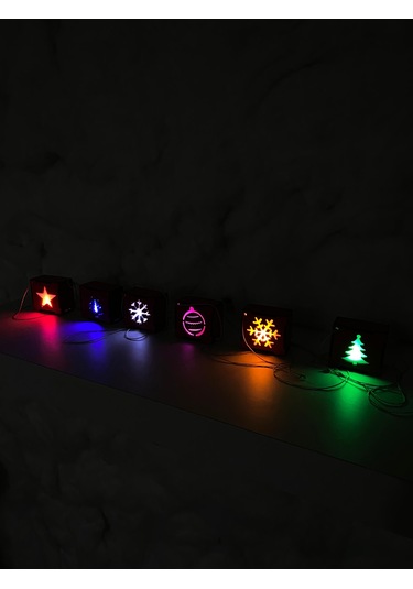 Yılbaşı Ağacı Işıklı Süsler Kırmızı