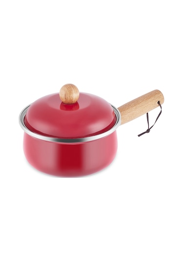 Karaca Elvin Emaye Kapaklı Sosluk Kırmızı