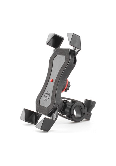 Folinda Bisiklet Telefon Tutucusu, Elektrikli Araçlar İçin Sahte Deri Malzeme, Sağlıklı Sürüş Deneyimi Sağlar, 360 Derece Dönüşümlü, Ekran Ve Tuşları Engellemez, Dayanıklı Abs Plastik, Siyah Renk Siyah