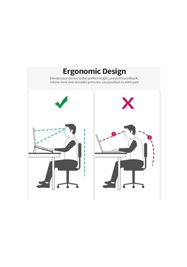 Pazly Pratik Bilgisayar Standı: Katlanabilir 3-in-1 Dizüstü Standı, Ergonomik Tasarım, Hafif Ve Taşınabilir