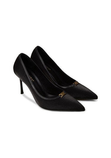 Deery Kadın Siyah Özel Doku Stiletto - V0t30zsyhm01 siyah