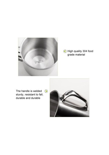 Ganzhoushop Yetişkin Suyu Sones Saplı Paslanmaz Kapaklı Kalın İçme Ev Ekstra Çocuk Çelik Bardak Bardağı Ağız Adet 5 304 11cm Sr Termos Özellikli Diğer