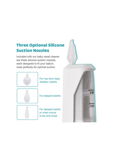 Xindoker Bebekler İçin Şarj Edilebilir Usb Nazal Aspiratör - 3 Seviyeli Emiş, Düşük Gürültü, Anti-reflü