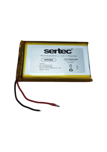 105080 3.7v 5000 Mah Li-polymer Pil Devreli/1.5a