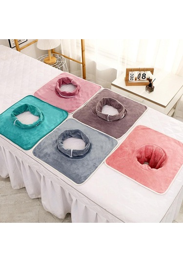 Dolıty Spa Havlusu Yüz Deliği Ile Yıkanabilir Cilt Için Mavi