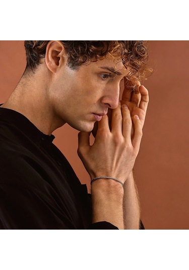 925 Ayar Gümüş Burma Unısex Kelepçe Bileklik Gümüş