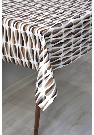 Astarlı Silinebilir Pvc Muşamba Masa Örtüsü 132-a-kahve