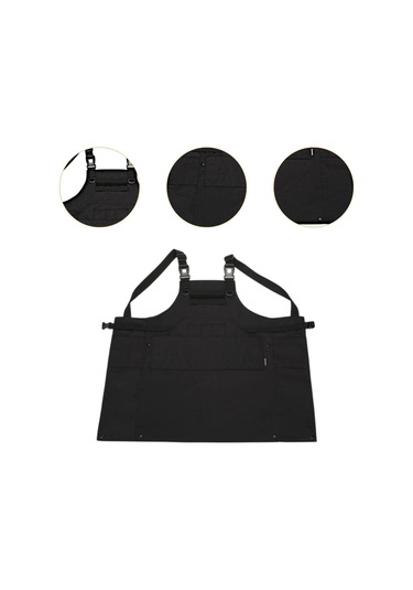 Homyl Araçlar Önlük Çoklu Cepler Suya Dayanıklı Barbekü Siyah