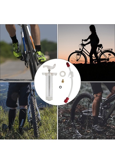 Xindoker Bisiklet Lastik Tamir Sıvısı Enjeksiyon Aleti - Universal Amerikan/fren Valfi - 50ml Hacim - Pvc Malzeme - Kolay Kullanım Diğer