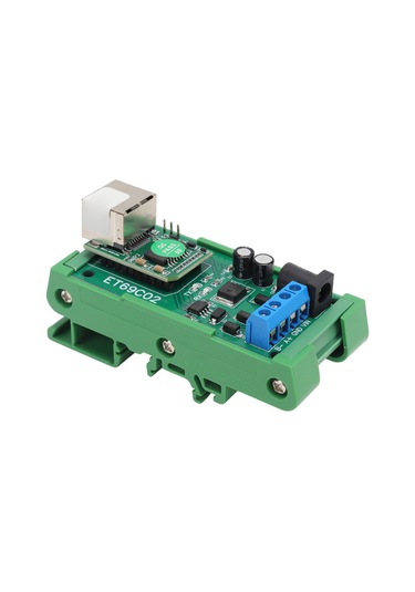 Moveevo 12v Ethernet-rs485 Dönüştürücü Et69c02 , Tcp/udp/mqtt, Plc/kamera Seri Port Sunucusu, Tvs Koruma, Dın35 C45 Ray Uyumlu