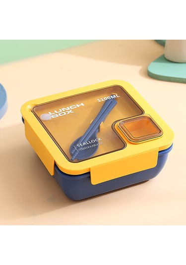 Okullar İçin Uygun Beslenme Çantası Ve Yemek Takımı B-2 MAvi