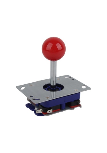 Kangvka Kırmızı Uzun Kolu Oyun Joystick'i - 2/4/8 Yönlü İşlem, Anti-kayma Somunlu, Dayanıklı Metal Gövde, Oyun Konsolleri İçin