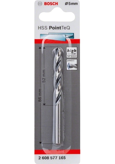 Bosch HSS-PointTeQ 5.0 mm Metal Delme Ucu - 2608577165