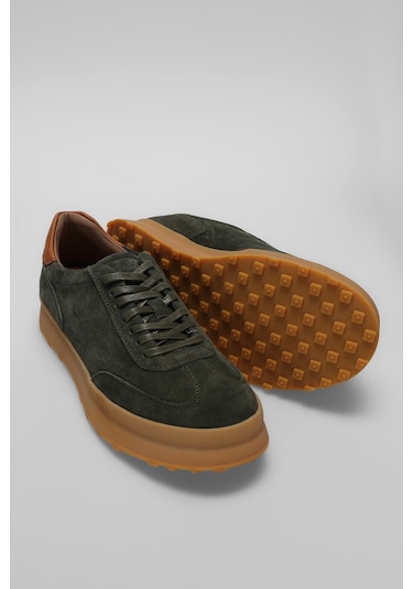 Lufian Adam Erkek Deri Sneaker Ayakkabı Yeşil Yeşil 112230207100600 Yeşil