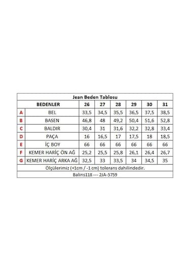 Kadın Kot Pantolon Rins Yıkama Mavi