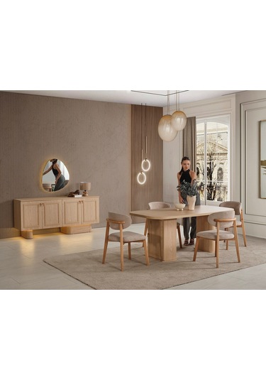 Cies Mdf Yemek Odası Takımı Aytaşı