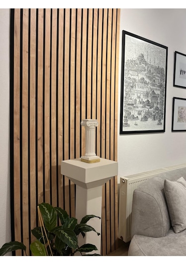 Mdf Akustik Panel 100x280 Safir Meşe Ahşap Duvar Paneli