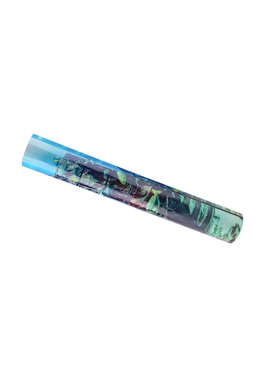 Qingmipy Akvaryum Dekoru: Kalın Pvc Denizaltı Kenti Enkaz Desenli, Su Geçirmez, Renk Kaybı Olmayan, Kolay Uygulanabilir Duvar Sticker 61x30 Cm