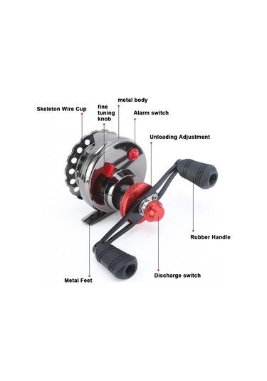 Xindoker Tam Metal V60h Sağ El Balık Makinesi - Manyetik Yavaş İnişli Av Makinesi, Dayanıklı Gövde Ve Rotor