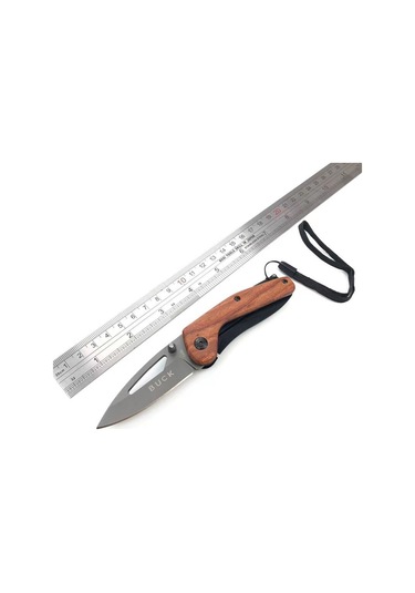 Kişiye Özel Buck Model İpli Cep Çakı Çok Renkli