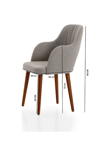 Colormix Şam Sandalye,mutfak,sandalye,bohem,buklet,mutfak Sandalyesi Gri Model:57452452