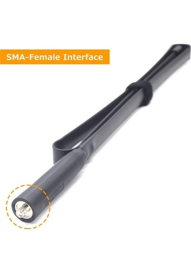 Fortunelane 108cm Katlanabilir Sma-female Anten, Vhf/uhf 144/430mhz, 5.0dbi Yüksek Kazanç, Çoklu Telsiz Uyumlu Radyo Anteni