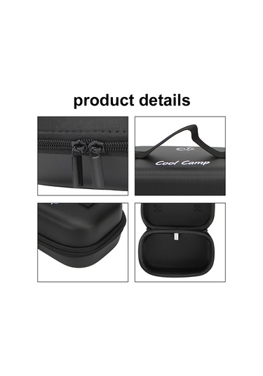 Teltree Eva Malzeme Picnic Yemek Kutusu Çantası - Dayanıklı, Taşınabilir, 800ml Kapasiteli防撞depolama Çantası Siyah