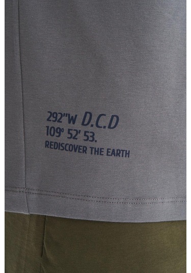 Arma Erkek Regular Fit Basic Reglan Kollu Süprem Bisiklet Yaka Tişört Y29344472202 Gri