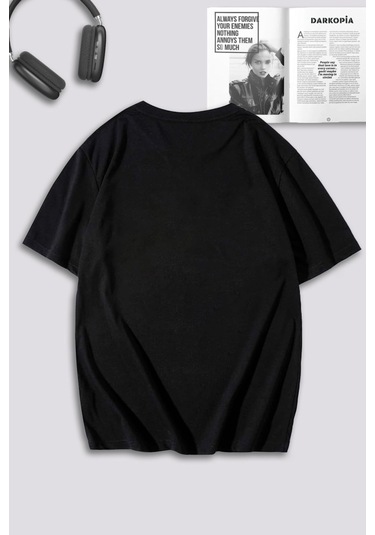 Unisex Kadın Erkek Çiçek Kalp Tom Ve Jerry Baskılı Sevgili Çift Kombini Tasarım Oversize Tshirt 2li Pembesiyah Mck0197 Çok Renkli