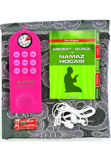 Namaz Kıldıran Sesli Seccade Pembe
