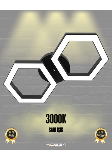 Farfalla Siyah Kasa, Sarı Işık Modern Plafonyer Led Avize Siyah