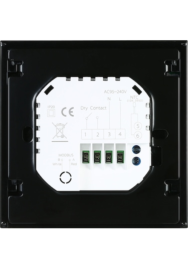 Qingmipy Lcd Dokunmatik Ekranlı Haftalık Programlanabilir Gaz Kazanı Termostatı, Enerji Tasarruflu Sıcaklık Kontrol Cihazı 2 M
