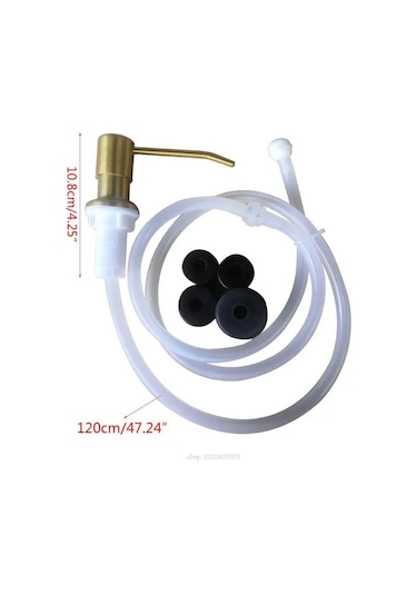 Bg-countertop Ankastre Sabunluk Bulaşık Sabunu Dispenseri Mutfak Lavabo İçin Çıkarılabilir Bulaşık Deterjanı Pres Pompası Kafa Kiti A9 22