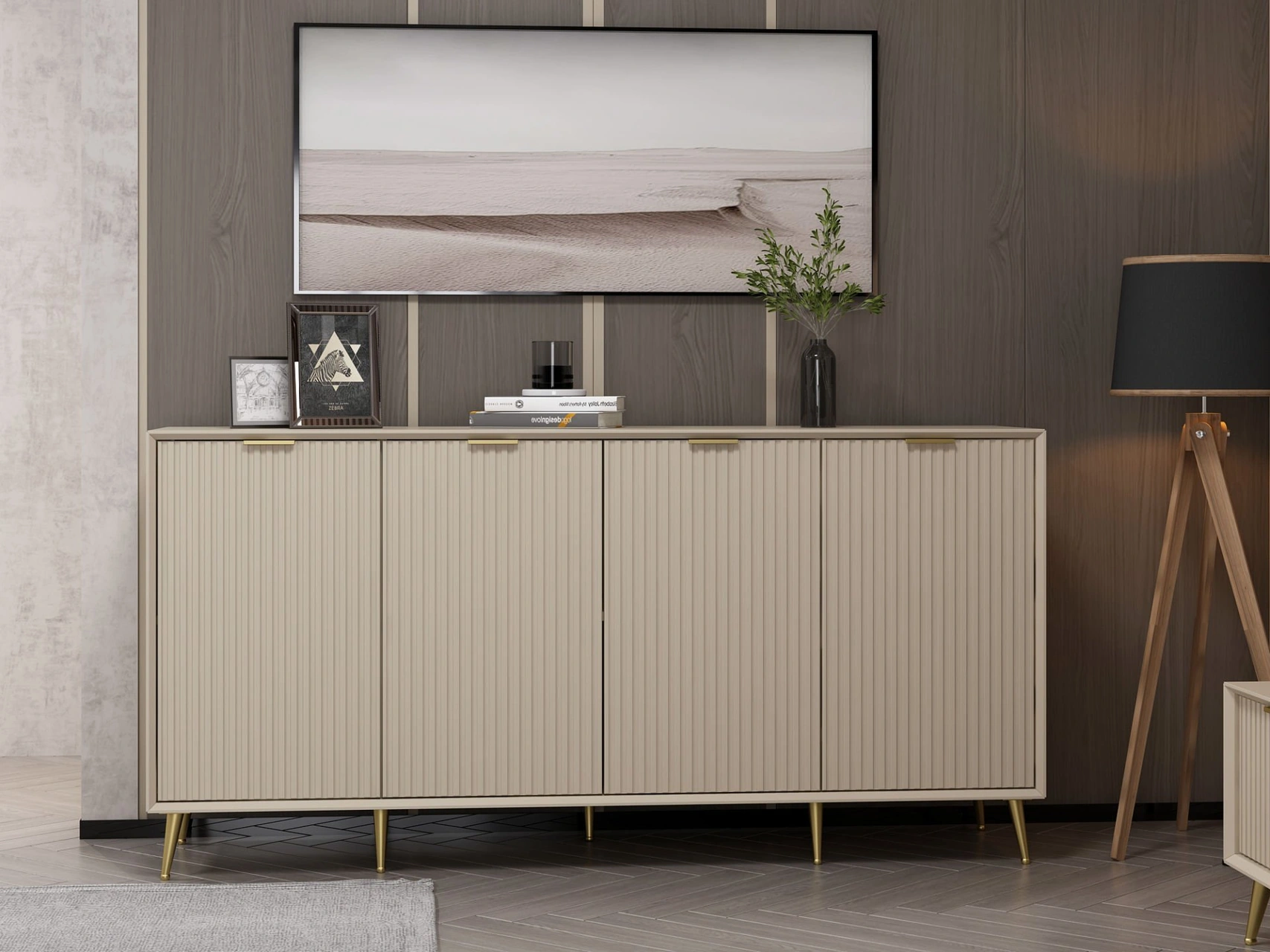 Kale Luxe Konsol 180cm - Kumtaşı Bej