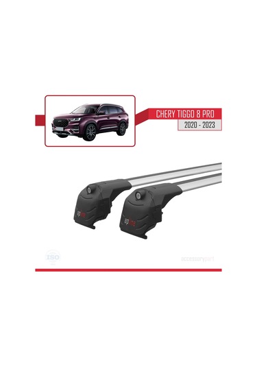 Chery Tiggo 8 Pro 2020 Sonrası İle Uyumlu Ace-2 Ara Atkı Tavan Barı Gri