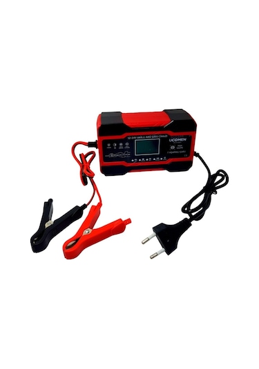 Electroon Ucomen Uc-c121001a Kırmızı 12/24 Volt 10 Amper Led Göstergeli Akü Şarj Cihazı