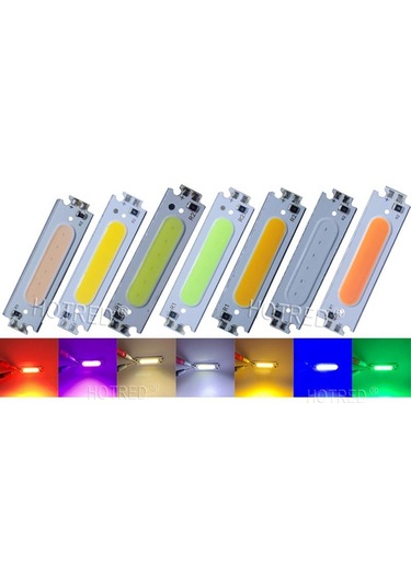 Cob Led Çip Turuncu 12V 2W 6015 Pcb Bord Dıy Işık Kaynağı