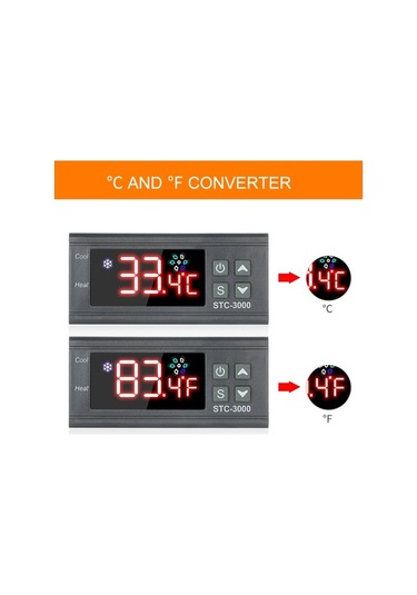 Novahub Stc-3000 Dijital Termoregülatör 24v Soğuk Isı Sensörü