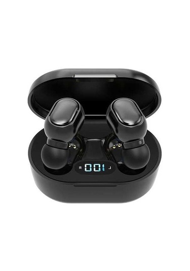 Fortunelane E7s Siyah Tws Bluetooth Kulaklık - Bt 5.1, Hifi Ses, Su Geçirmez, Analog Pil Göstergesi, Ergo Konfor