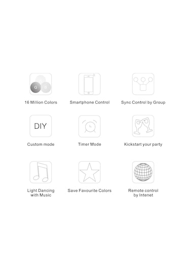 Yunboo 12v-24v Rgb Wifi Kontrolör, İos/android Uyumlu, Magichome App İle Renk, Müzik Ve Zamanlama Kontrolü, 50m Uzaktan Erişim